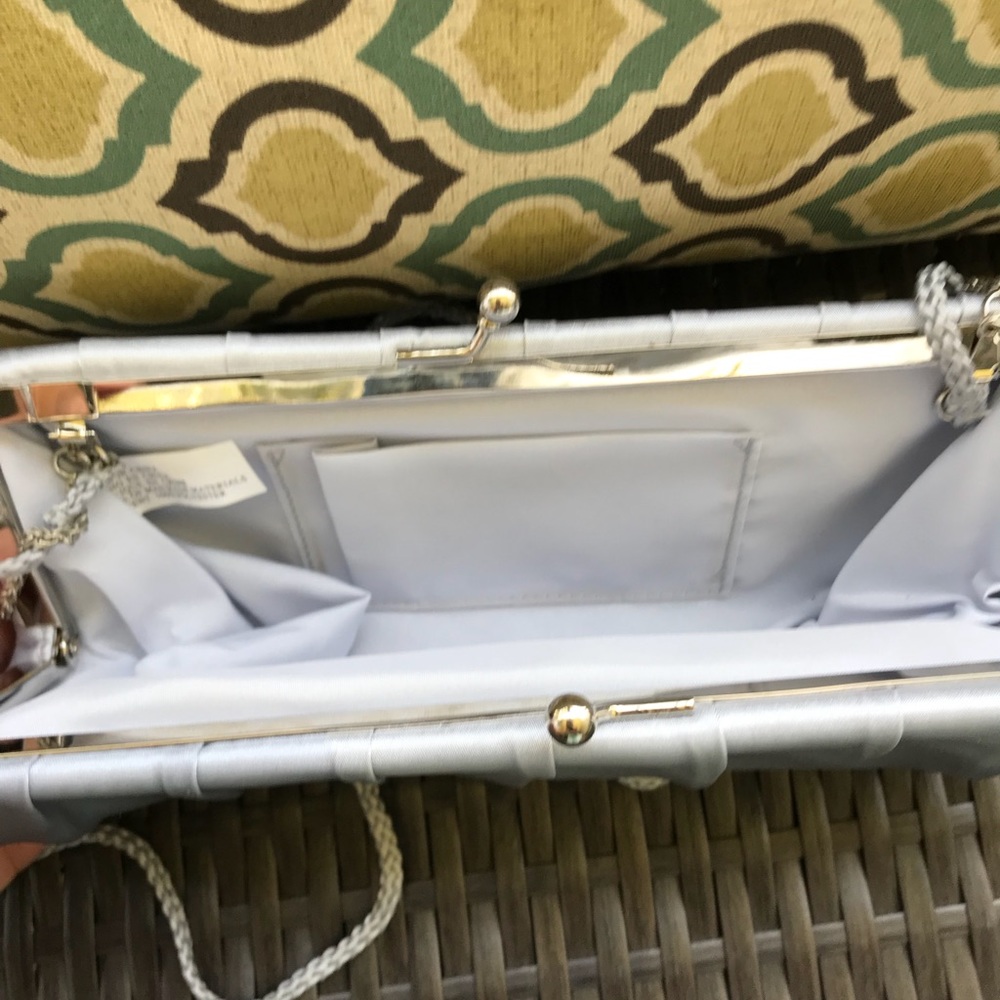 Satin clutch